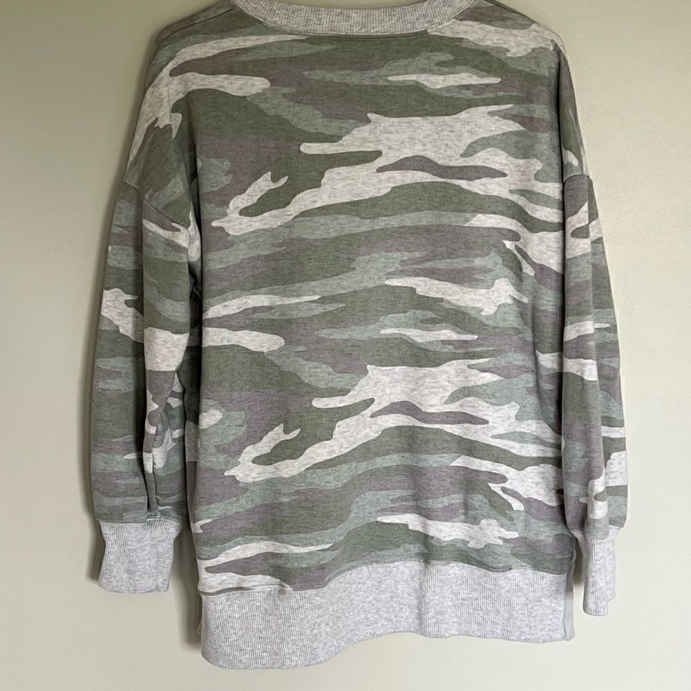 Aerie American Eagle oversized camo pullover, size small - Picture 2 of 6